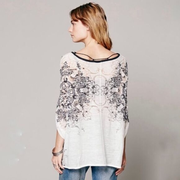 RARE Free People Seven Dials Embroidered Tunic Top - Picture 12 of 13